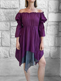 'Bell Sleeve' Renaissance Dress - Purple