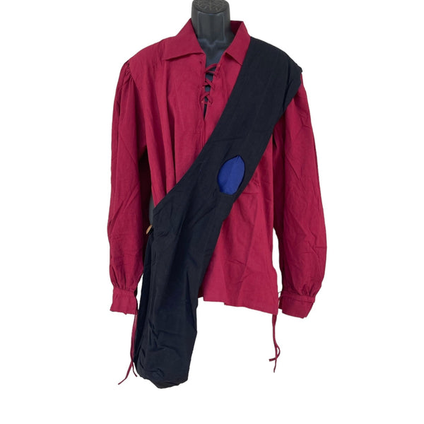 'MONK BAG' Messenger - Blue/Black