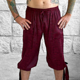 'Buccaneer Pants Silk' - Red