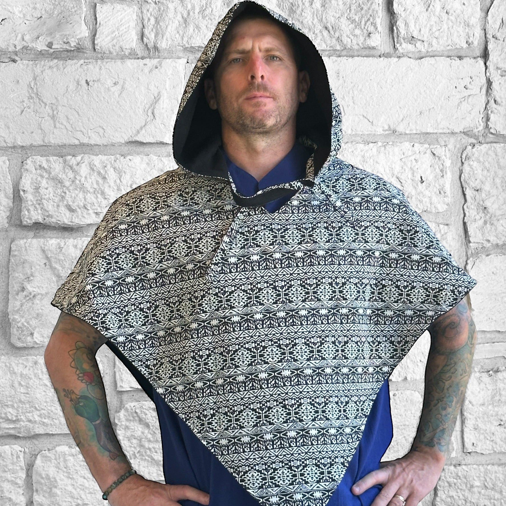 小物 graphics hooded stole Hooded Cowl With Lining - Digital PDF Pattern and Sewing Guide
