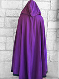 'Hooded Cloak' - Purple/Blk SALE