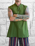 'Rogue' Medieval Sleeveless Shirt - Green