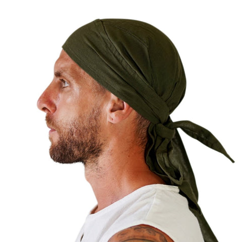'Pirate Bandana' Medieval Hat - Cotton Green