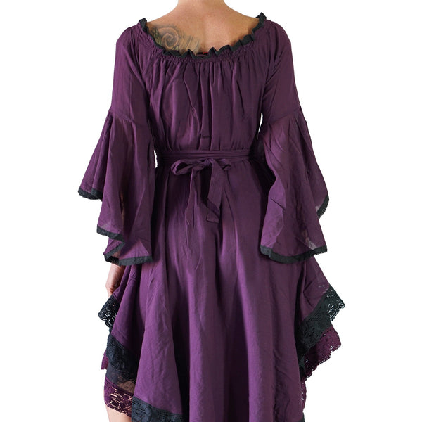 むらさき⭐︎kastane velour bell sleeve dress Amazon.com: Daiz Bella Women's Medieval Renaissance Costume