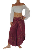 'Split' Indian Rayon Harem, Belly Dancer Pants - Pink