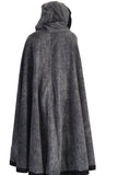 'Hooded Cloak' - Stone Grey/Black - zootzu
