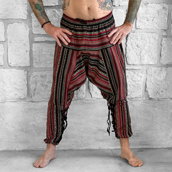 Scallywag' Pants - Multi Colored Red/Yellow – Zootzu Garb