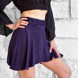 SALE! ‘Short Pixie Skirt' Embroidered Rayon - Purple