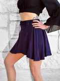 SALE! ‘Short Pixie Skirt' Embroidered Rayon - Purple