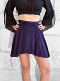 SALE! ‘Short Pixie Skirt' Embroidered Rayon - Purple