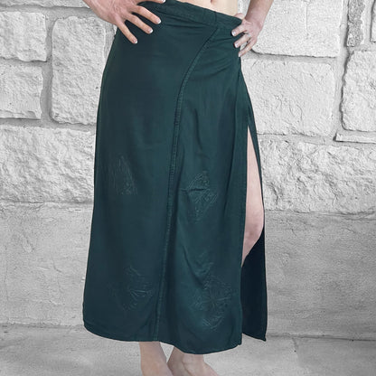 Wrap Skirt Long - Green