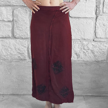 Wrap Skirt Long - Red