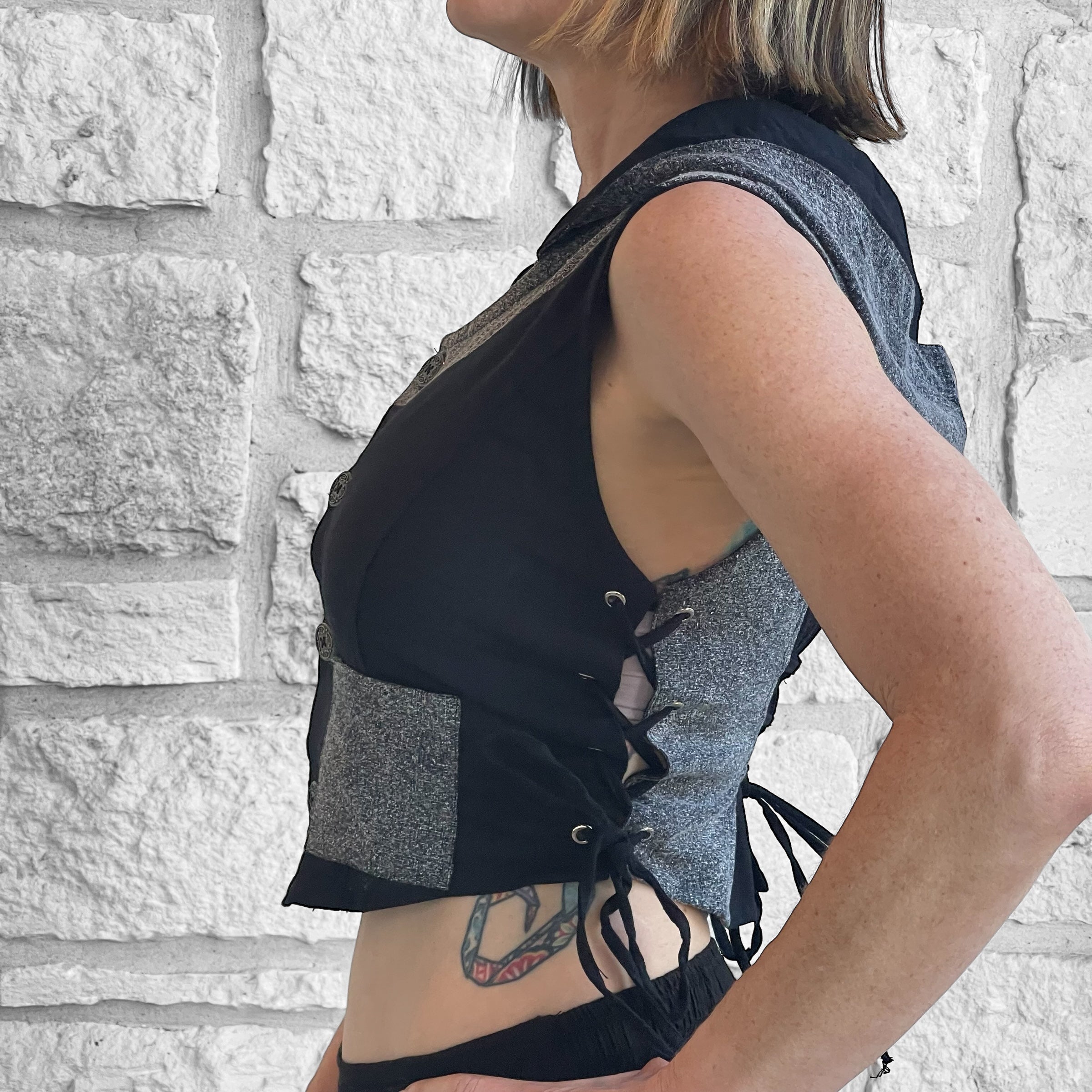 Sprite Vest - Black/Stone Black