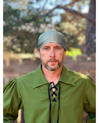 Pirate Bandana Hat Silk - Green