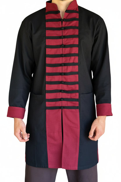 Naval Shirt Long Sleeve - Red
