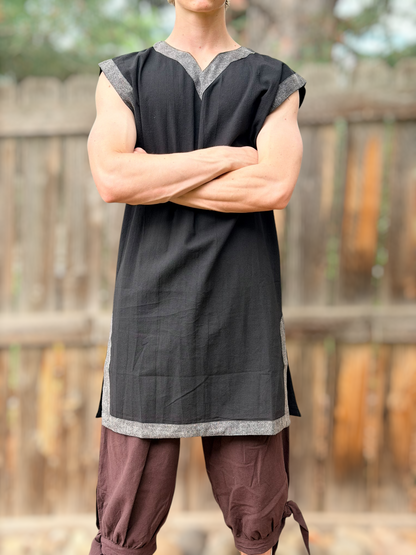 VIKING TUNIC Sleeveless - Black