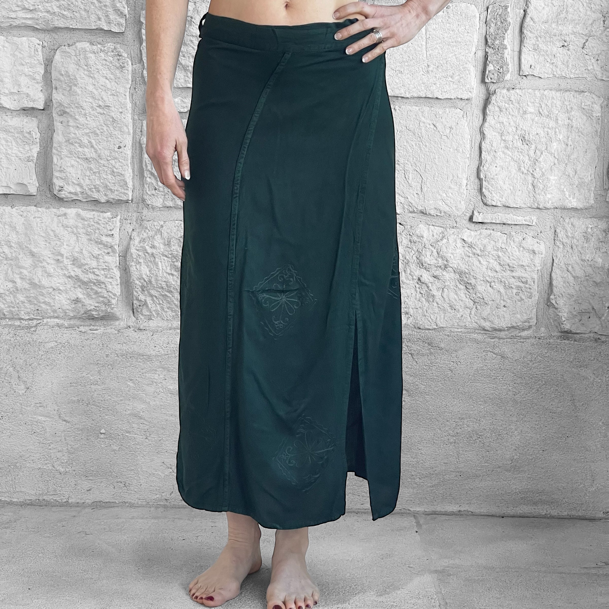 Wrap Skirt Long - Green