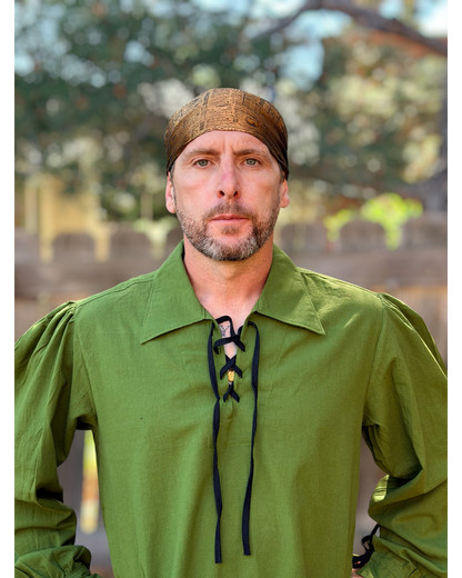 Bandana Hat, Silk - Gold