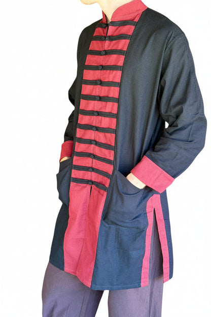 Naval Shirt Long Sleeve - Red