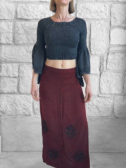 Wrap Skirt Long - Red