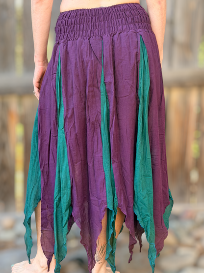 Petal Skirt - Purple/Teal