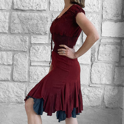 Willow Rayon Dress - Red