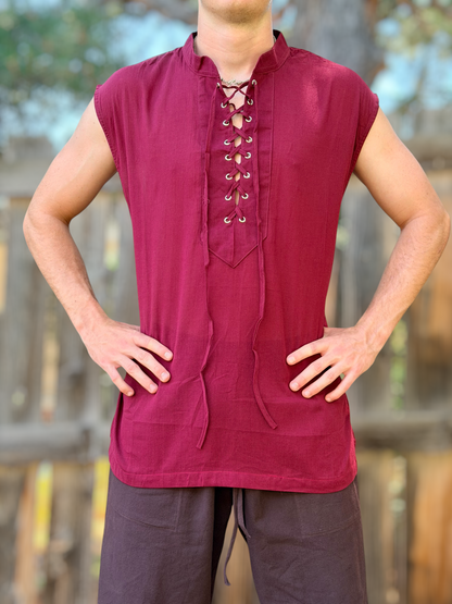 SUPERLIGHT SLEEVELESS - Dark Red