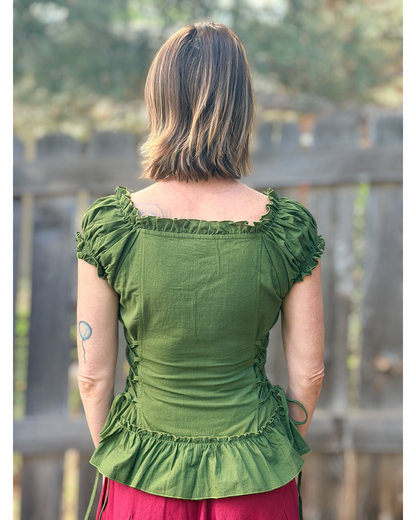 Steampunk Blouse - Green