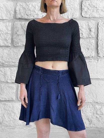 Short Pixie Skirt - Blue