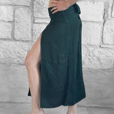 'Wrap Around Skirt' Long Embroidered - Green