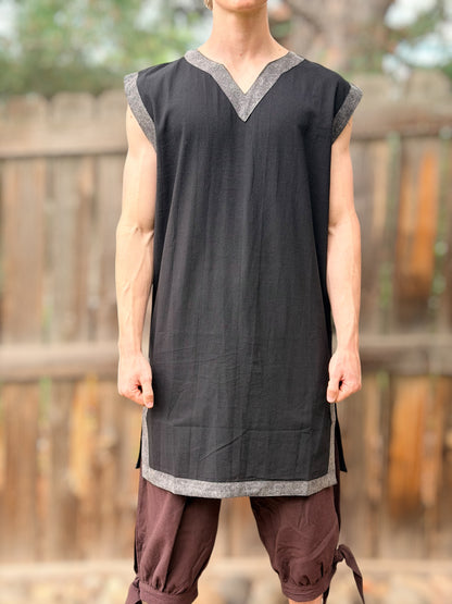 VIKING TUNIC Sleeveless - Black