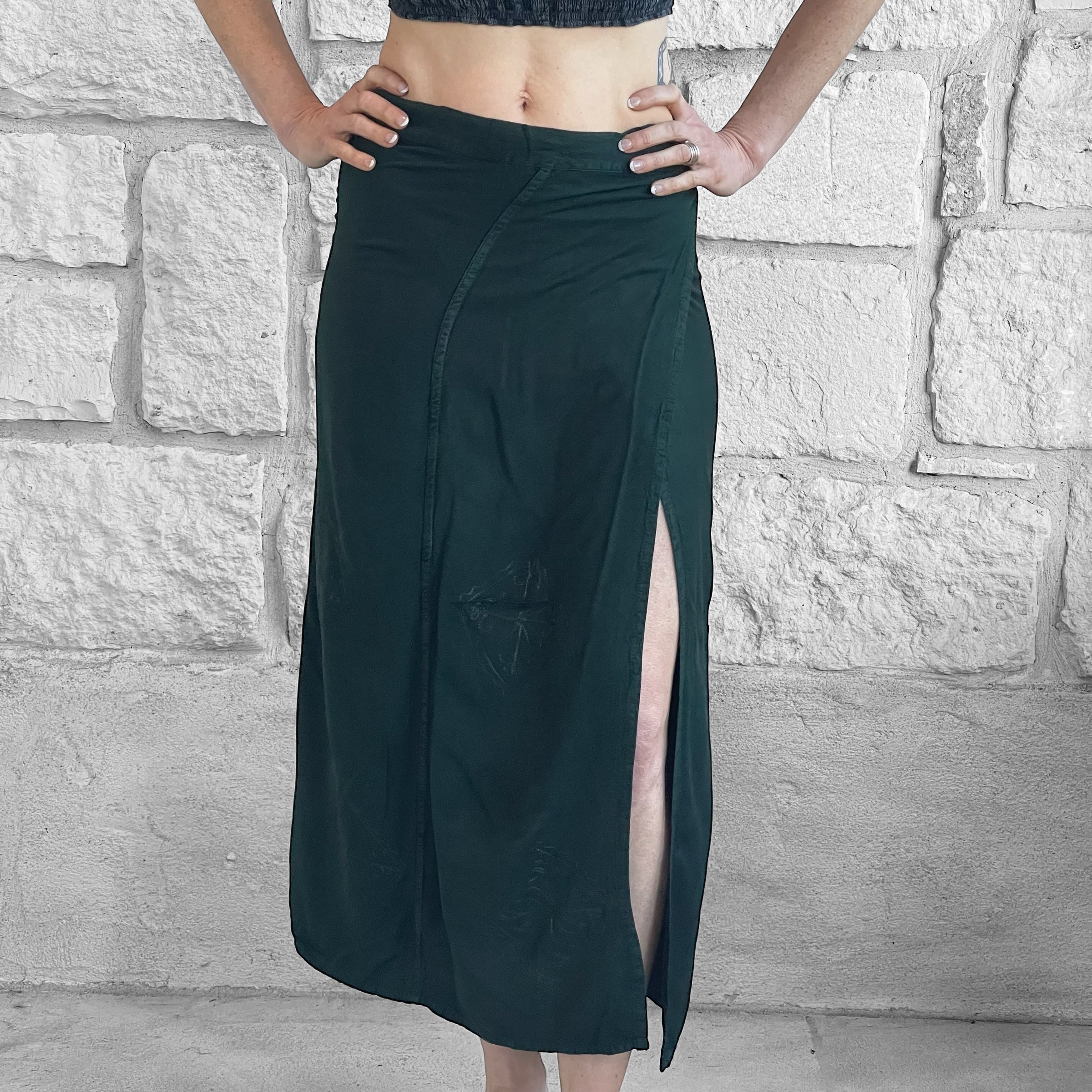 Wrap Skirt Long - Green