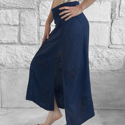 Wrap Skirt Long - Blue