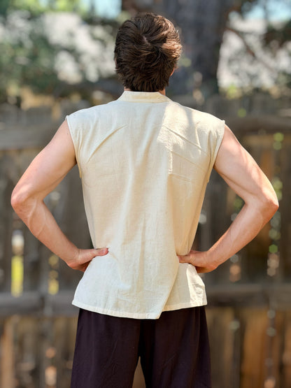 Naval Vest Sleeveless - Cream