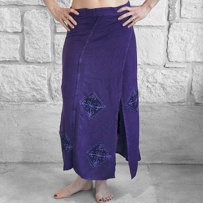 Wrap Skirt Long - Purple