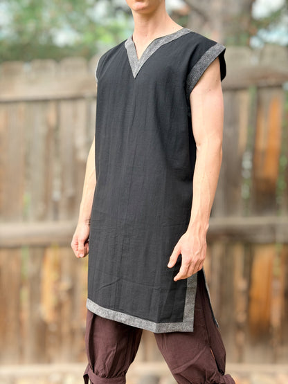 VIKING TUNIC Sleeveless - Black