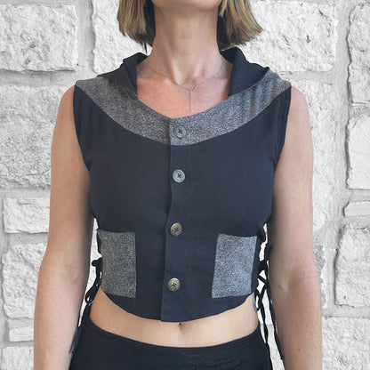 Sprite Vest - Black/Stone Black