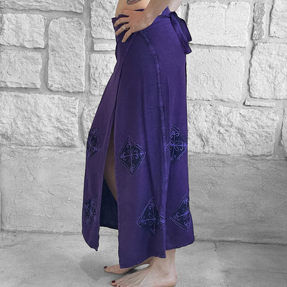 Wrap Skirt Long - Purple