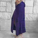 'Wrap Around Skirt' Long Embroidered - Purple