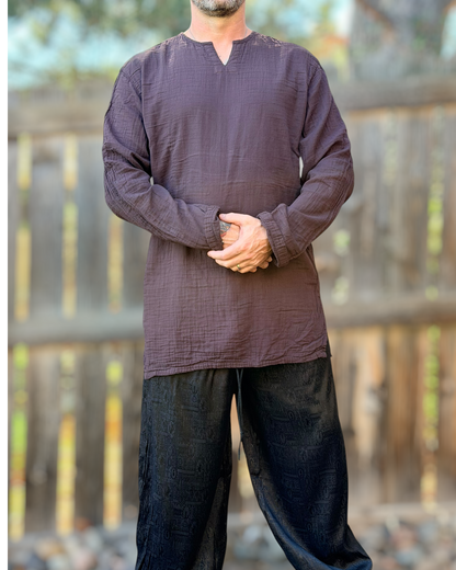 Undershirt - Crinkle Brown
