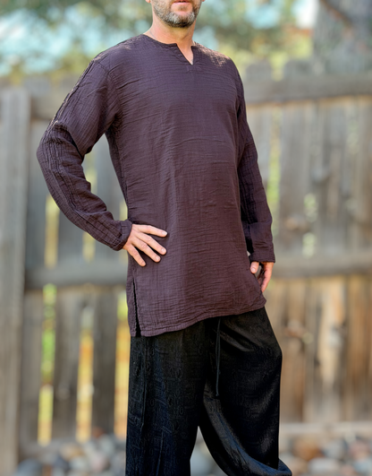 Undershirt - Crinkle Brown