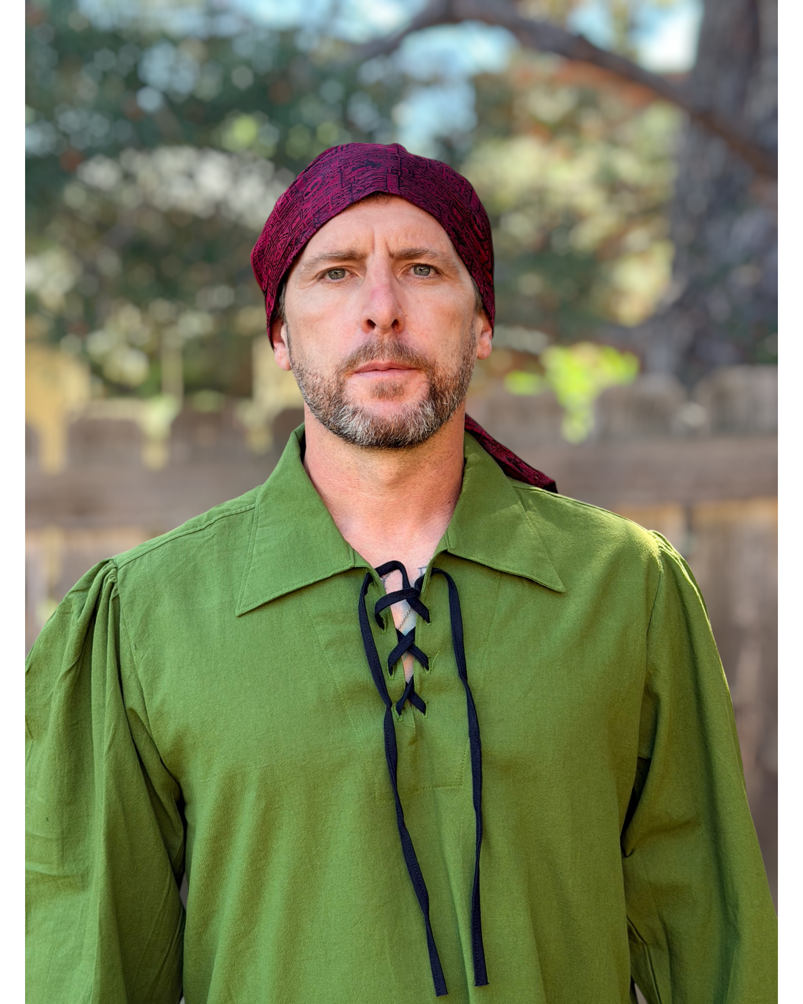 Bandana Hat, Silk - Red
