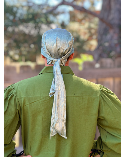 Pirate Bandana Hat Silk - Green