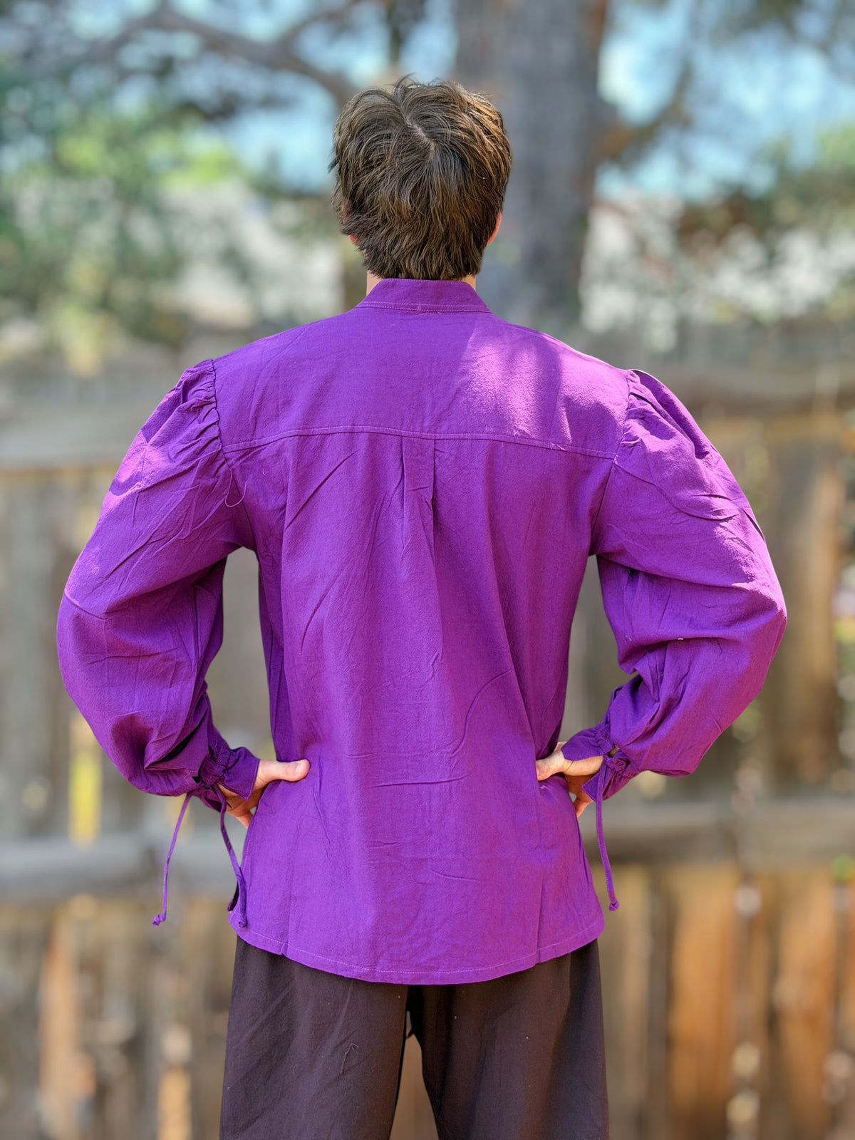 Merchant Shirt High Collar - Purple