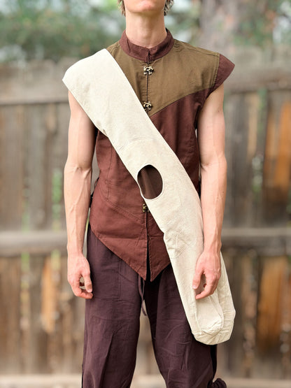Monk Bag - Cream/Stn Brown