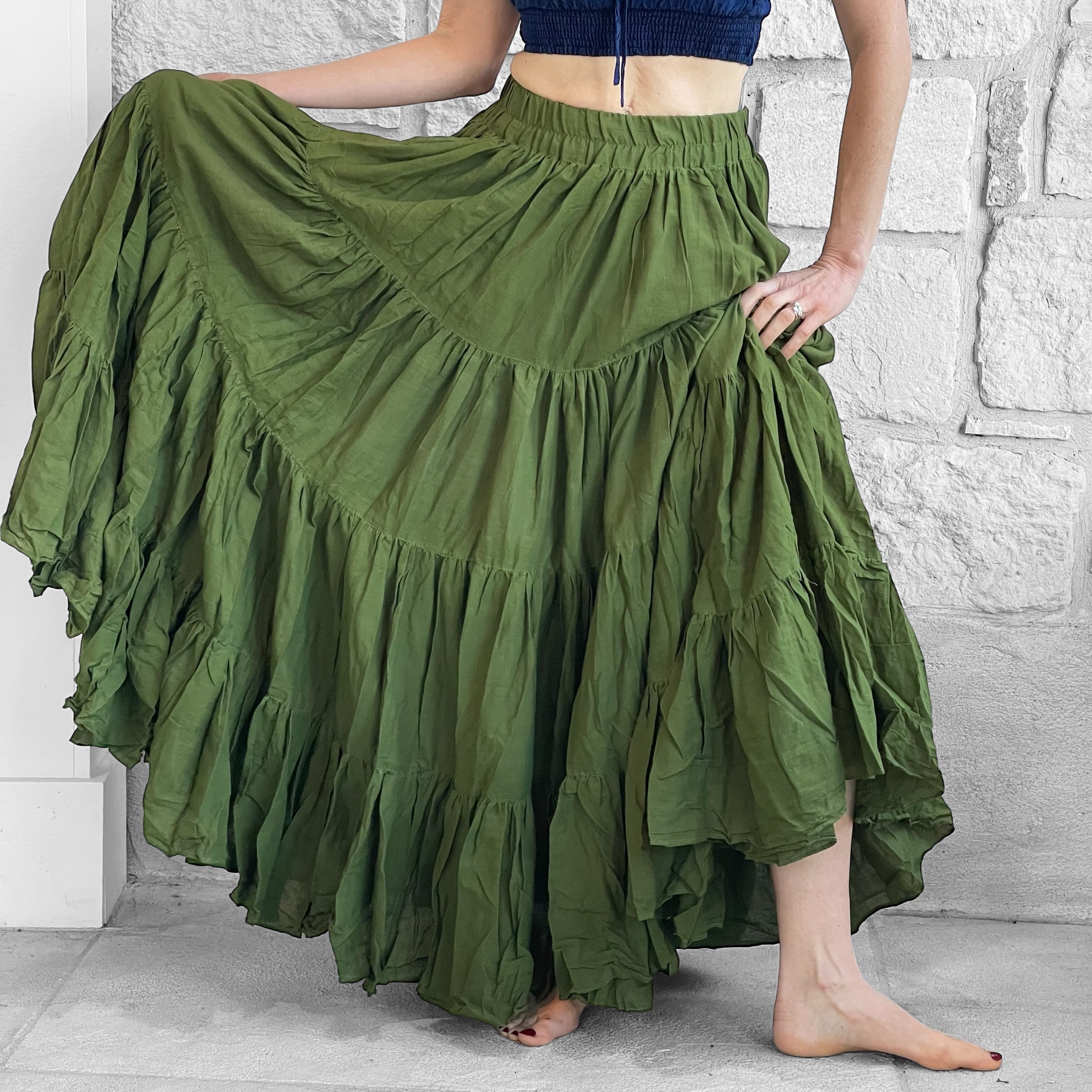 [Margesherwood ] / ☆ TASSEL SKIRT / green Margesherwood ] / ☆ TASSEL SKIRT / green (MARGE SHERWOOD