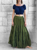 Maxi Tiered skirt - Green