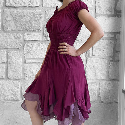 Willow Dress SS - Maroon