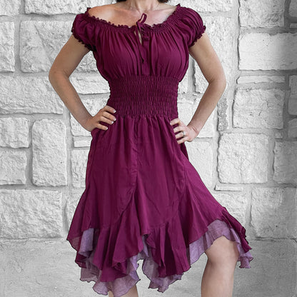 Willow Dress SS - Maroon
