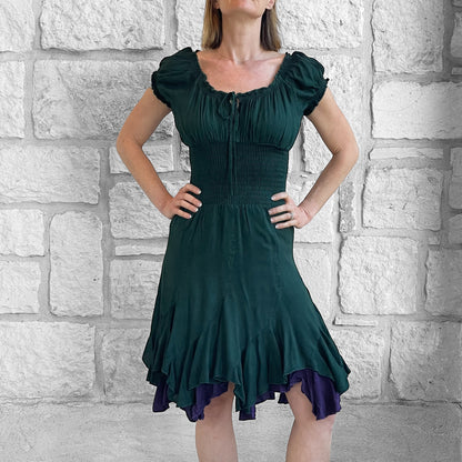 Willow Rayon Dress - Green